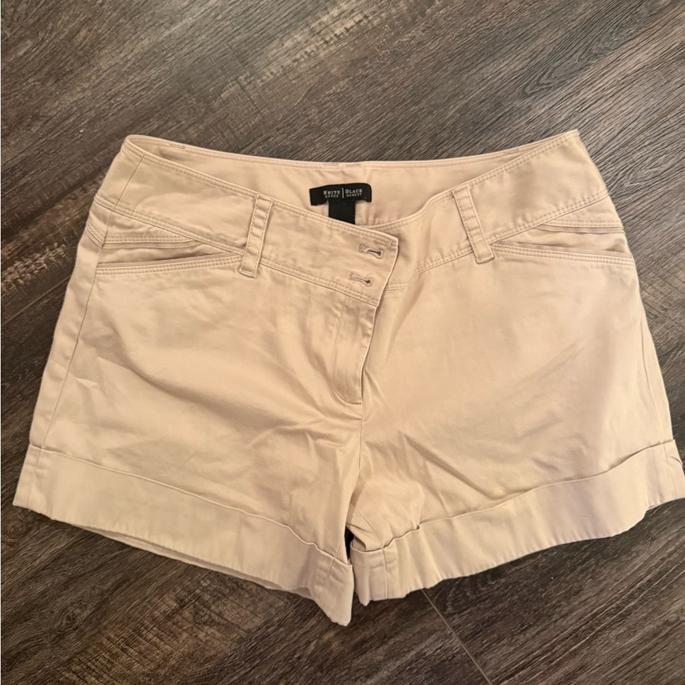 White House Black Market Beige Cuffed Women's Shorts